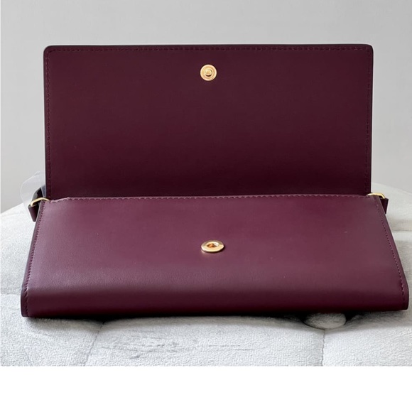 Burberry Hazelmere Printed Logo Leather Mahogany Red Crossbody Bag - Picture 8 of 8